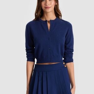 Alice + Olivia - Dollie Cashmere Cardigan in indigo